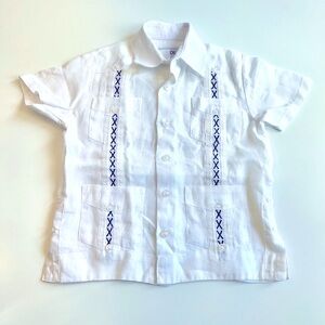 NWOT J. Edwards “Guayabera” shirt size XXS 2 - 4